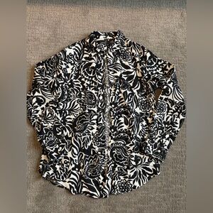 Lauren Ralph Lauren | 100% Linen Floral Blouse | Size M
